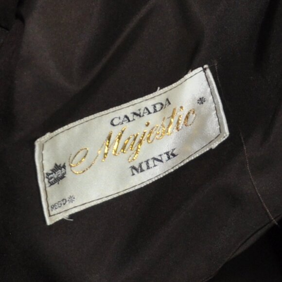 Majestic CANADA Pastel Honey Blonde Sheared MINK FUR LONG Coat Jacket - Picture 16 of 16